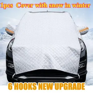 Anti Hail Car Cover Awning Half Covers Protector Sunshine Rain Snow Waterproof Protect Outer Windshield Sun Protective Car Sun Windshield Cover Outside For SUV