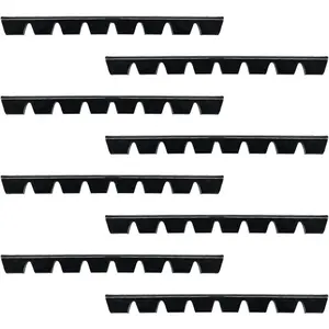 8PCS Universal Front Bumper Scrape Guard for Cars, Anti-Scratch Car Skid Plate Kit Accessories, Automotive Exterior Bumper Lips Splitter Protector