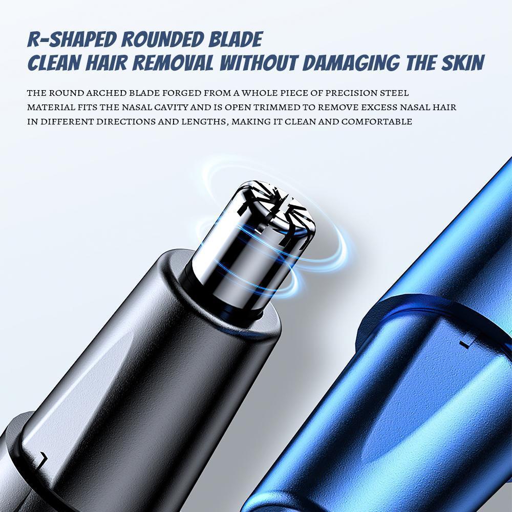 2-in-1 Rechargeable Hair Trimmer, Men's Ear and Nose Hair Trimmer, Eyebrow & Nose Hair Clippers, Easy to Clean,Perfect Christmas & New Year Gift ldea
