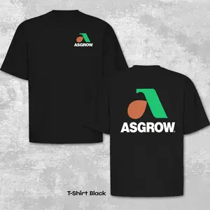 Asgrow Farming Aesthetic Tee, Shirt With Clean Black Design ,  Crop Seeds, Especially Soybeans And Corn Farm, Perfect For Workwear Fits, Rural Vibes,  Soft, Versatile, And Effortlessly Cool,Gift For Farmers, Outdoors Lovers & Blue-collar Fashion Fans