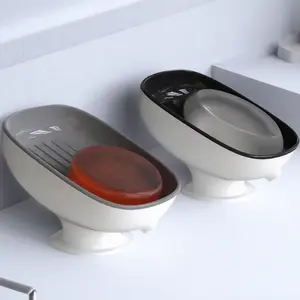 Vacuum Soap Dispenser, Simple Style, Non-Staining Easy Clean, Bathroom Sink Kitchen Use, Soap Box Design, Water-Resistant