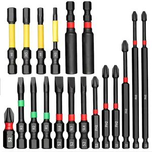 Screwdriver Bit Set, Multi-purpose Screwdriver Bit Set, Power Tool Accessories for Plastic Products, Woodworking Supplies, Office and Other Metal Processing