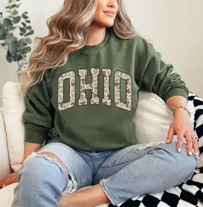 CAMO OHIO DTF PRINTED CREWNECK SWEATSHIRT