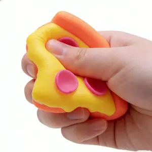 Pizza decompression toy Pinch music gift box Mini sensory extrusion toy, children's gift