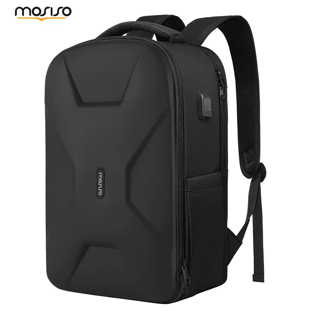 MOSISO 15.6-16 in Carry-On Aesthetic Tech Backpack for Men, 35L Waterproof Hardshell Laptop Bag with USB Charging Port, Anti-Theft Design, Luggage Strap, Adjustable Buckle, Fits Dell HP Lenovo MacBook, Carry-On Backpacks, Aesthetic Tech Backpacks