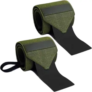 Heavy Duty Wrist Wraps &  Straps  Weight Wrist Wraps for Men with  Grip & Padding  Gym Wrist Straps for Weight