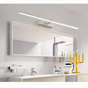 Nordic LED Vanity Mirror Light - Black/White, 40/60cm Optional, Neutral Light, Wall-Wired Design, Eye-Caring & Energy-Saving, For Bathroom, Bedroom, Living Room, Bedside, Dining Room, Study Room, Home Decoration, Mirror Lamp