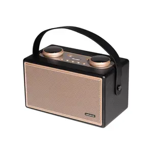 RadioShack 80W Bluetooth Retro Speaker with Microphone Input & USB AUX for Karaoke 4001973 - Audio