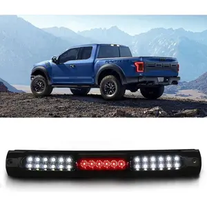 For 1997-2003 Ford F150 LED 3rd Third Tail Brake Light High Mount Stop Light Rear Cargo Lamp (Black Housing Smoke Lens)