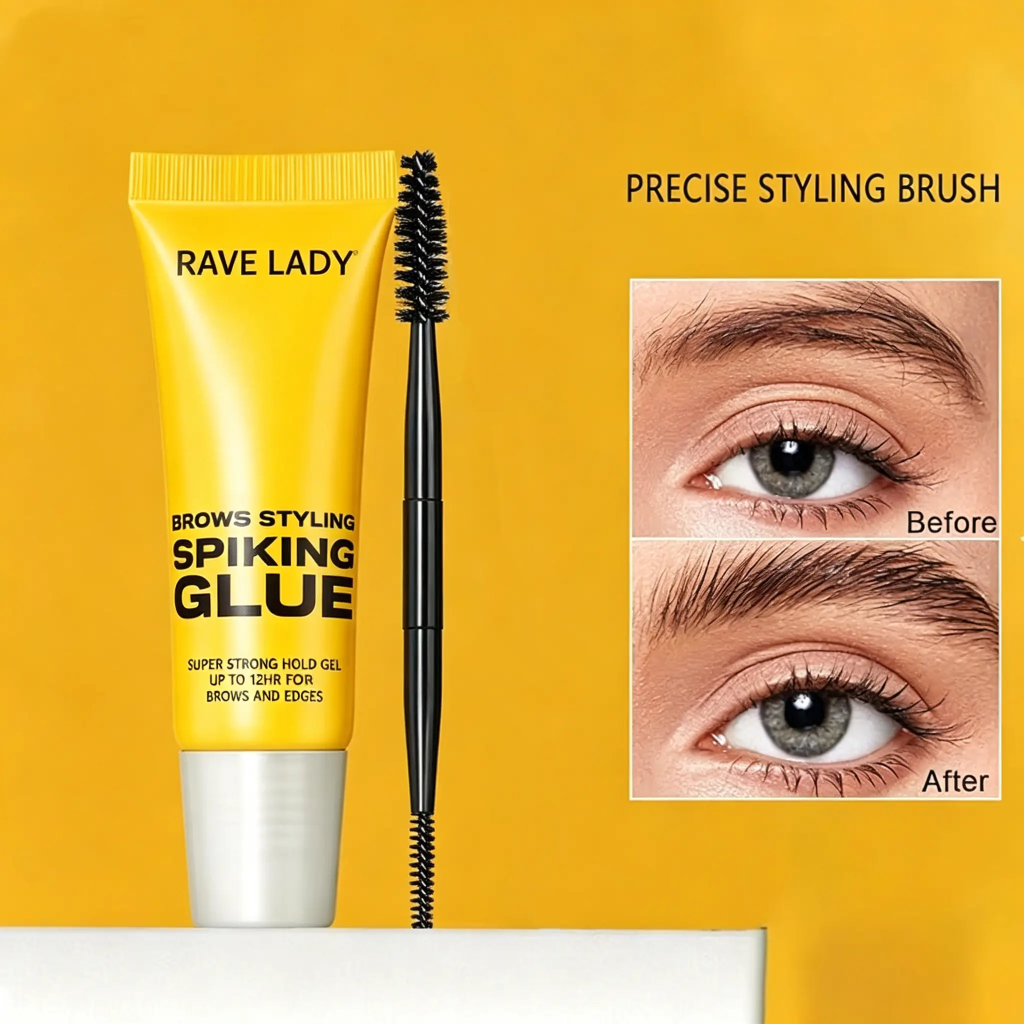 Professional evebrow shaping fol women, strong hold, waterproof and sweat- resistant,long-lasting clear formula, suitable for all skin types