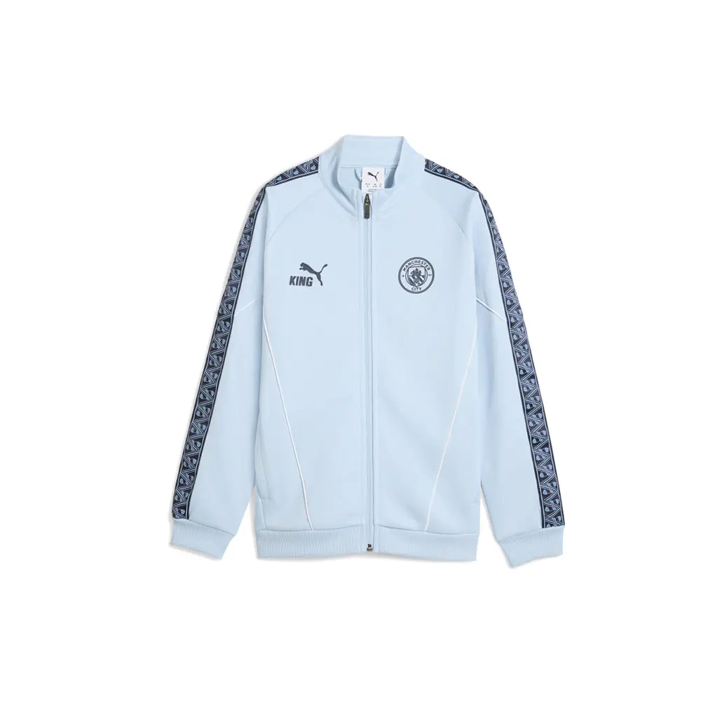PUMA Mens Manchester City King Anthem Jacket Athletic Outerwear Casual - Blue