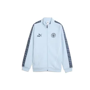 PUMA Mens Manchester City King Anthem Jacket Athletic Outerwear Casual - Blue