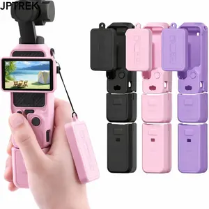JPTREK Silicone Case Cover for DJI Pocket 3, Scratch-Resistant Camera Gimbal Protective Case, Photography Camera Accessories