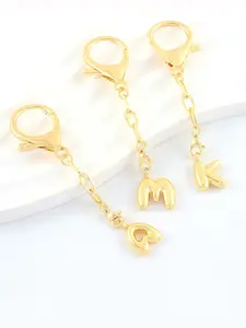 Bubble Initial Paperclip Chain Pendant Keychain, Personalized Simple Fashion Keychain, Suitable for Bag Key Accessories, Stylish Keychain