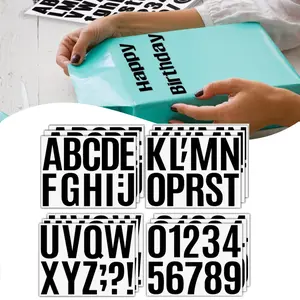 15 Pieces Black Letters Stickers Self Adhesive Vinyl Letter Alphabet Number Stickers Mailbox Numbers Sticker, Decals for Classroom Decor, Sign, Door(4 Inch) - Home Improvement.