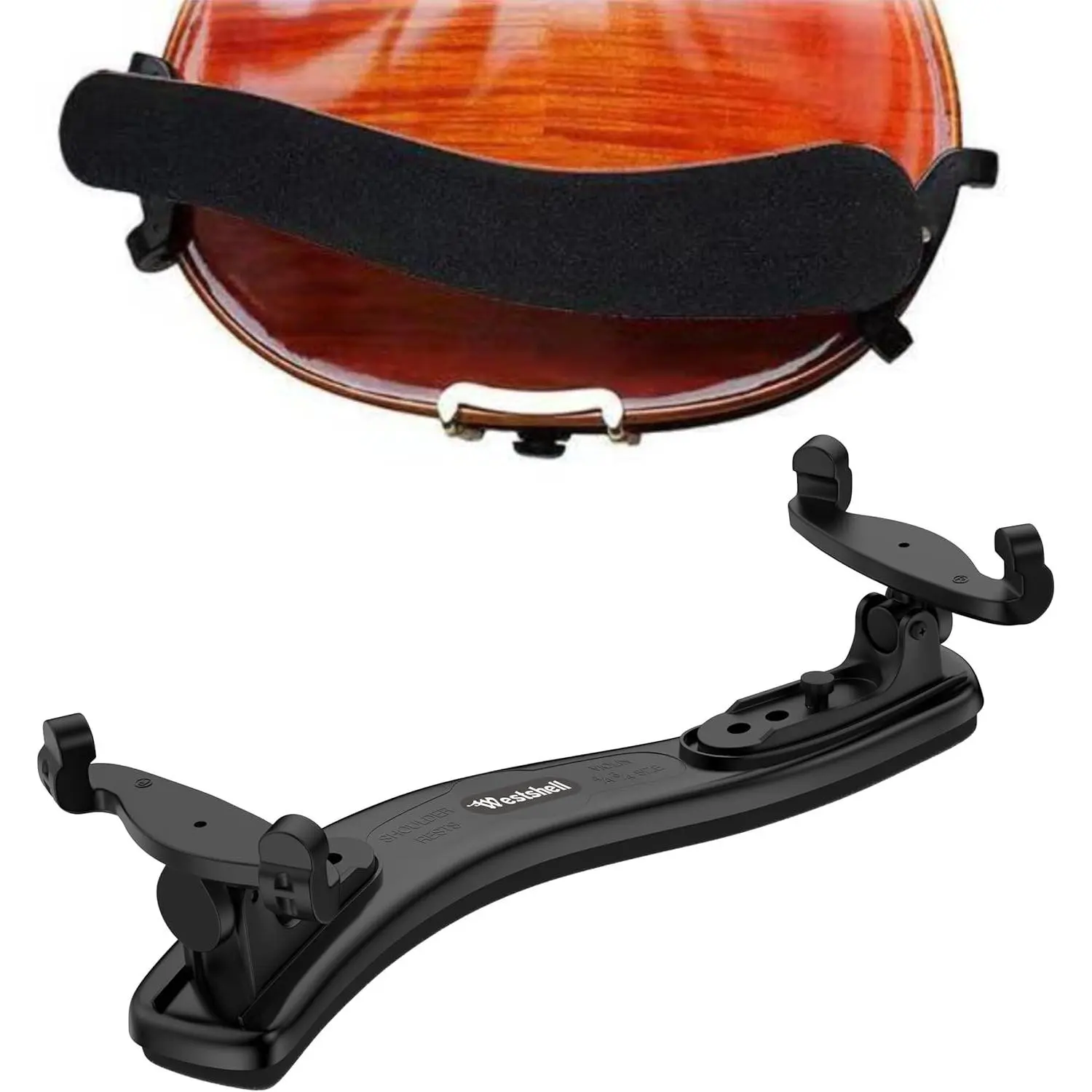 Violin  Rest,   Rest for 3/4-4/4 size, Collapsible and Height Adjustable  Violin Universal Type Violin Parts Soft Easy to Use