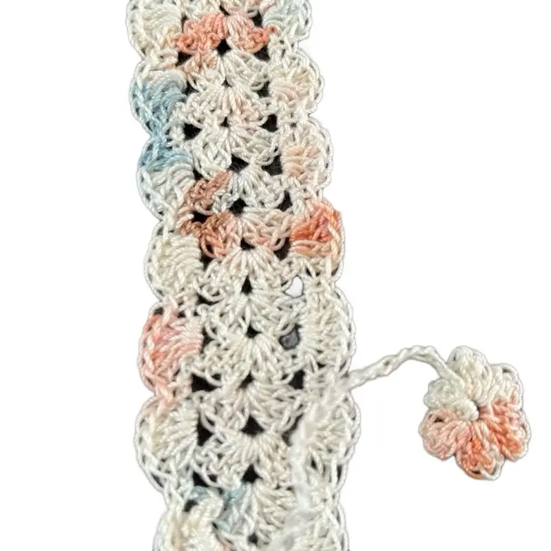Handmade Crocheted Bookmark - Unique Craftsmanship, Soft Yarn, Fits Snugly, Ideal for Book Lovers & Aesthetic Readers
