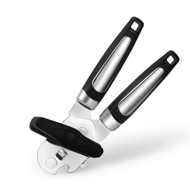 KitchenAid Classic Multifunction Can Opener and Bottle Opener Easy to Use, Razor Sharp Stainless Steel Cutting Wheel, Soft Ergonomic Handles, Black kitchen gadgets
