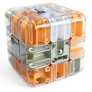 3D Stereo Maze Cube Rolling Ball Toy, Classic Educational Brain Teaser Puzzle, Help Develop Logical and Spatial Thinking Skills, Relaxing Stress Relief Tabletop Game, Suitable Holiday Birthday Easter Gift for Kids and Adults