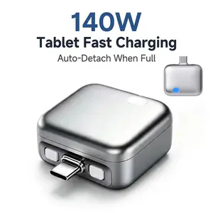 140W Smart Auto-Disconnect Adapter, Intelligent Power Cut-Off Protector, Overcharge Prevention Charging Base for iPhone, iPad & Type-C Devices