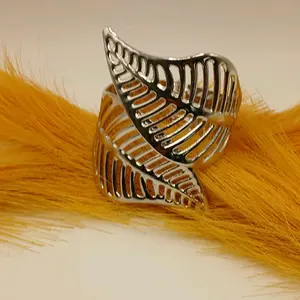 Untamed Leave Print Expandable cuff bangle