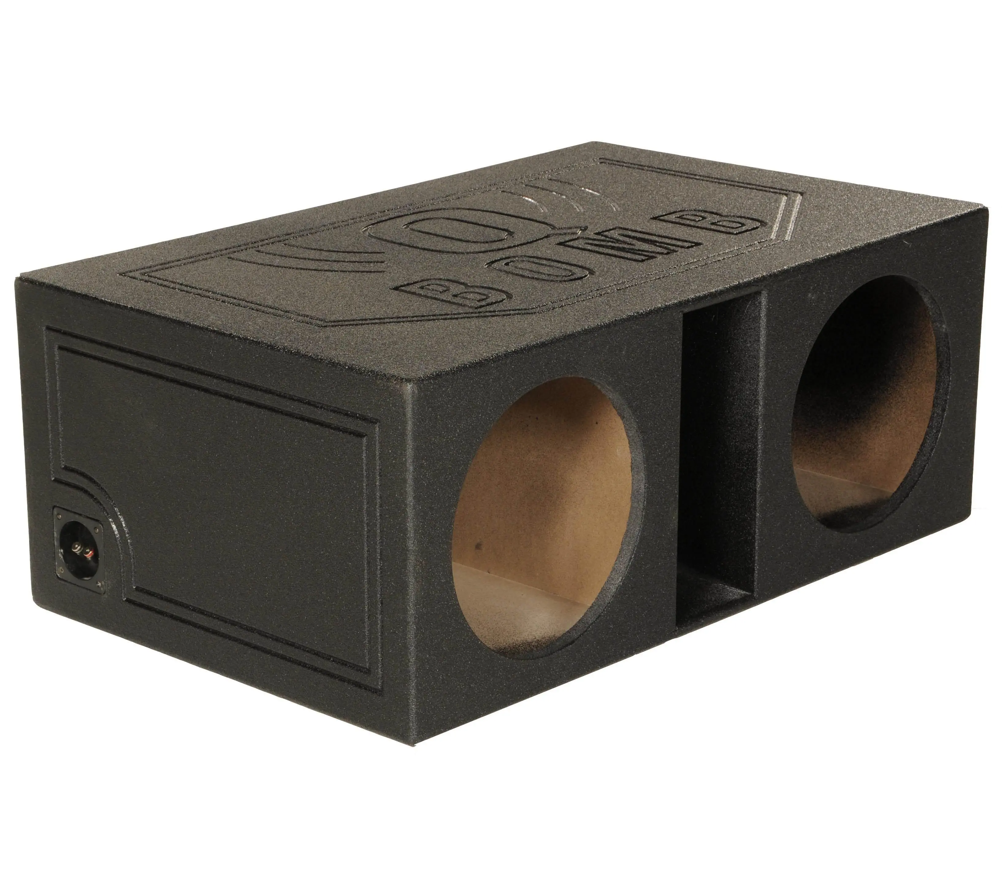 QPower QBOMB12VL Dual 12 Inch Vented Ported Car Subwoofer Sub Box Enclosure QPower QBOMB12VL Dual 12 Inch Vented Ported Car Subwoofer Sub Box Enclosure