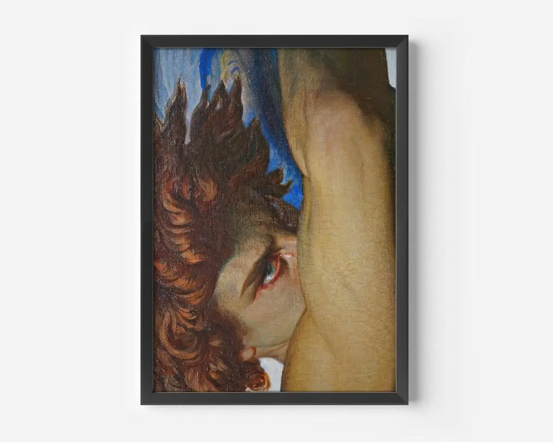 [UNFRAMED POSTER] Renaissance Art Poster, Vintage Print, Old Wall Art, Antique Art, Fallen Angel Poster, Alexandre Cabanel, Large Wall Art, Lucifer Print