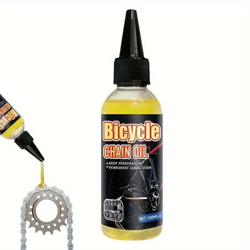 Bicycle Chain Oil, Bike Chain Lube, 1 Count Bicycle Chain Maintenance Oil, Shock Absorber Anti-rust & Anti-dust Lubricating Oil, Bicycle Accessories, Bicycle Parts
