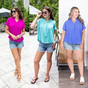 Real Karma Collared Top