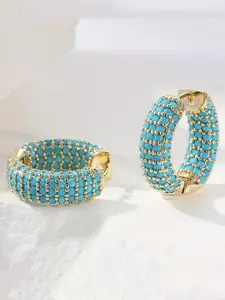 Vintage Bohemian Copper Statement High Quality Earrings with Synthetic Turquoise, Perfect for Daily Wear and Unique Gifts for Friends and Family