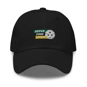 Serve Dink Laugh - Sports Cap - Adjustable Strap with Buckle