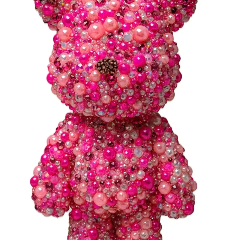 Sparkling Pink Rhinestone bedazzled teddy bear