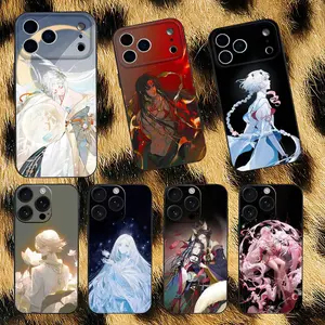 Game Onmyoji Phone Case For iPhone 17,16,15,14,13,12,Pro,Max,Plus,E,SE4,Air,Mini Black Soft Box