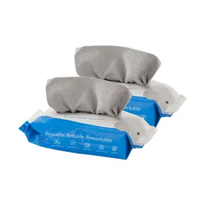 NT Dreams Reusable Wipes 8'' x 8'' 20 Pieces/Bag 2 Bags Eco-Friendly Cleaning Cloths for Home Auto & Office Dual-Layer Scratch-Free Durable Absorbent Quick Drying - Fleece