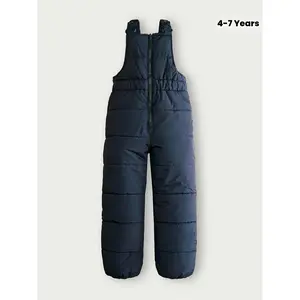 SOLOCOTE 25-Year Winter New Ski Pants, Thickened Warm Bib Snow Pants, Outer Wear Loose Jumpsuit, Adjustable Shoulder Straps with Zipper, Suitable Young Children, Boys And Girls, Outdoor Skiing, Mountaineering, Camping