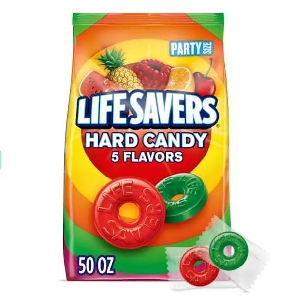 Life Savers 5 Flavors Hard Candy Party Size 50 oz Bag, Summer Road Trip Essentials