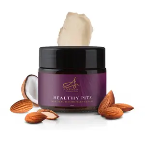 Healthy Pitts Natural Deodorant Balm - Aluminum Free glow skin Blend Body Care body  butter creme fraiche