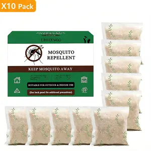 【mosquito repellent】  Mosquito Repellent 10 Pack – 38% Lemongrass Oil – Indoor Outdoor Natural Pest Control – DEET Free, Family Safe – Plant Based Bug Repellent for Home, Patio, Camping