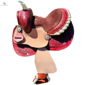 Resistance Miniature Western Rawhide Barrel Saddle