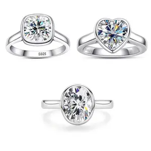 CELESTIAL LOVE!Oval Moissanite Solitaire Ring, Lab-Created Heart-Shaped Stone in Minimalist Stackable Everyday Luxury brilliant  earth  engagement  ring maternity  ring