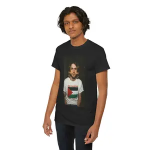 Free Palestine Unisex Heavy Cotton Tee - Statement Shirt, Graphic Tee, Casual Wear, Gift for Activists, Unique Protest Clothing