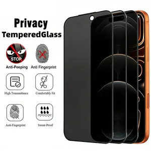 Full Cover Tempered Glass Privacy protective Screen Protector, Anti-Scratch,  Easy Install, Fingerprint Resistant, Military-Grade Shatterproof Protection, Bubble Free, Durable, Fits Models 14 to 16
