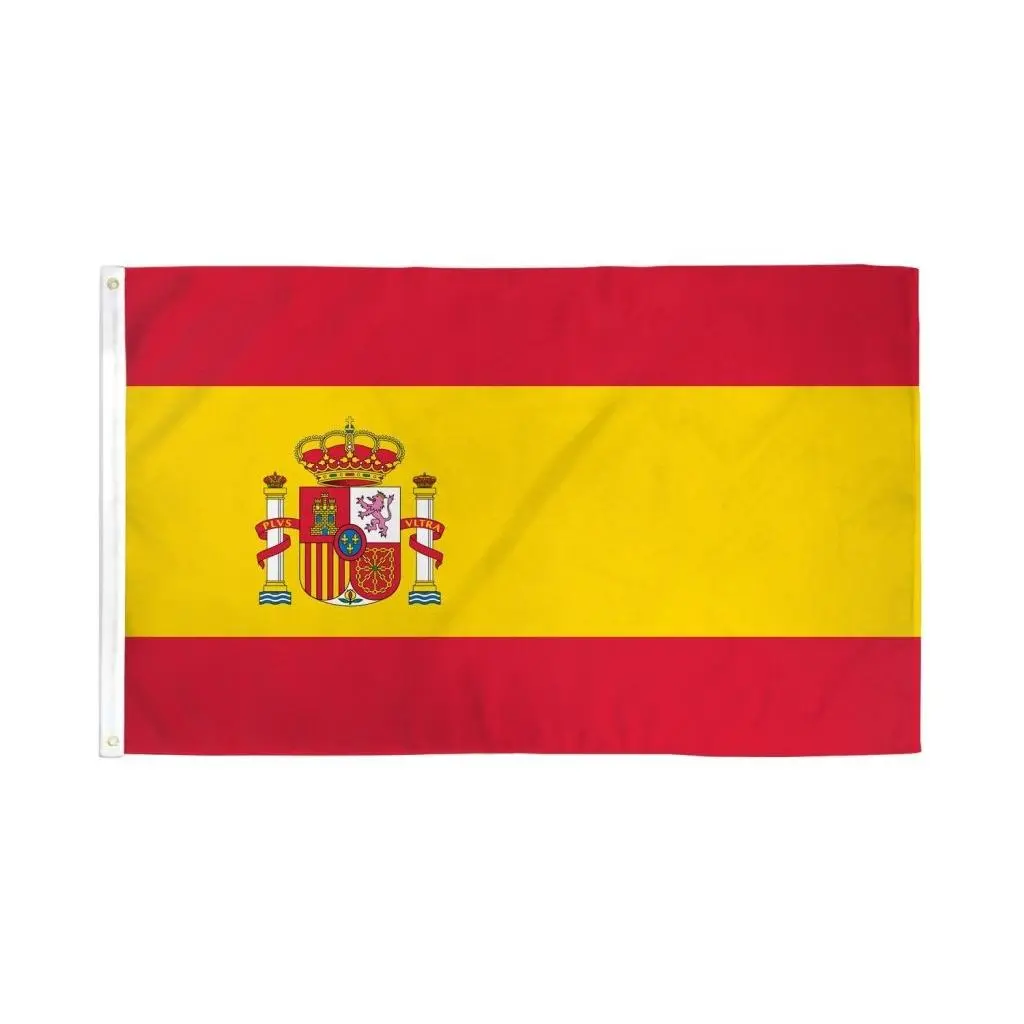 Spain Flag Banner - 2x3ft Polyester Dye Sublimation Print, Bold Colors Festive Party Home Supplies Backdrop