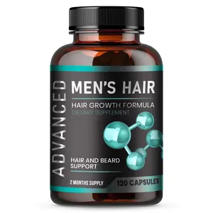 Hair Growth Vitamins For Men - Anti Hair Loss Pills. Regrow Hair & Beard.120caps