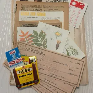 50+ Pieces Vintage & Antique Paper Ephemera for Journaling, Scrapbooking, Real Pieces Paper Stationary, Crafting, Art