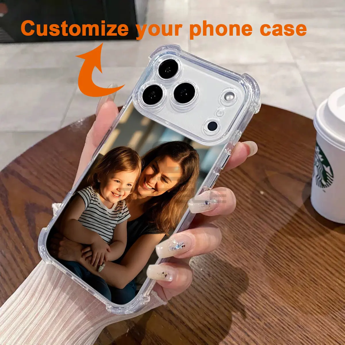 Custom Photo Phone Case – Please Send Image After Purchase.Custom Photo Clear Phone Case Personalized Transparent Shockproof Cover with HD Fade Resistant Print Compatible with iPhone 17/17 Air/17 Pro/17 Pro Max/16/15/14/13/12/11 Plus/Pro/Pro Max