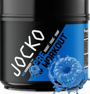 Jocko Fuel Ultimate Pre Workout Powder - Pre-Workout Energy Powder Drink for Men & Women - High Stim Sugar-Free Nootropic Blend to Support Muscle Pump, Energy, & Recovery 200mg Caffeine Blue Raspberryundefined