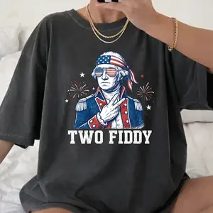Comfort Colors Two Fiddy Washington T-shirt, Patriotic Meme Tee, 4th Of July Shirt, Founding Fathers Top, USA 250th Anniversary Gift