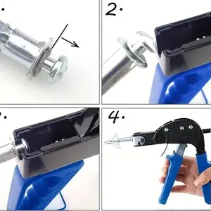 Hollow Wall Tiger Pulling Gun, Petal Nut Czech Rivet Nut Lantern Nut, Universal Automotive License Plate Screw Nut