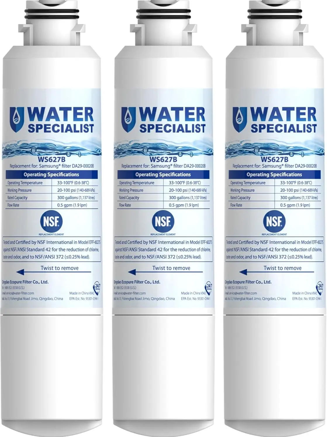 Samsung Water Filter for Refrigerators Replacement for Samsung Water Filter